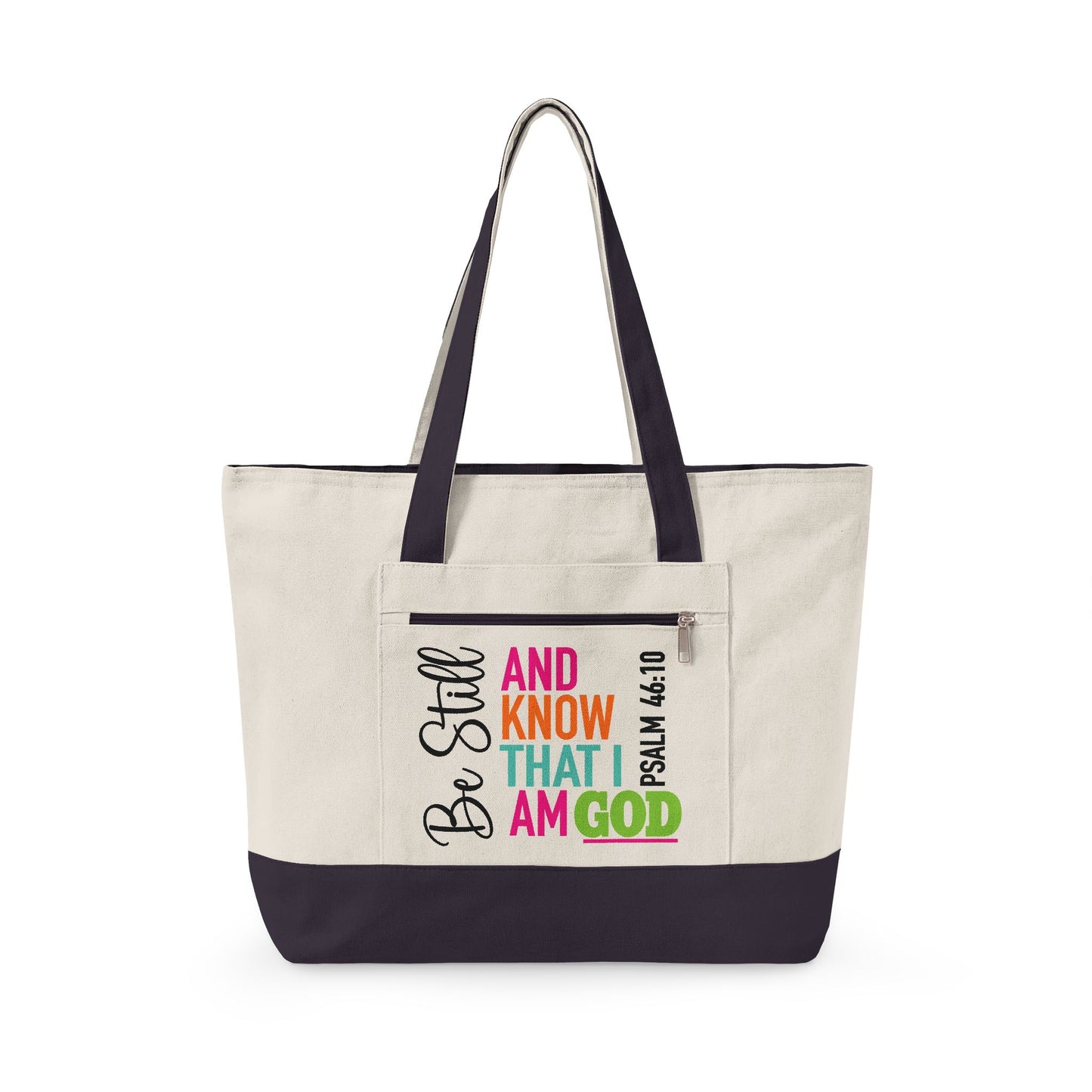 Be Still & Know Canvas Tote
