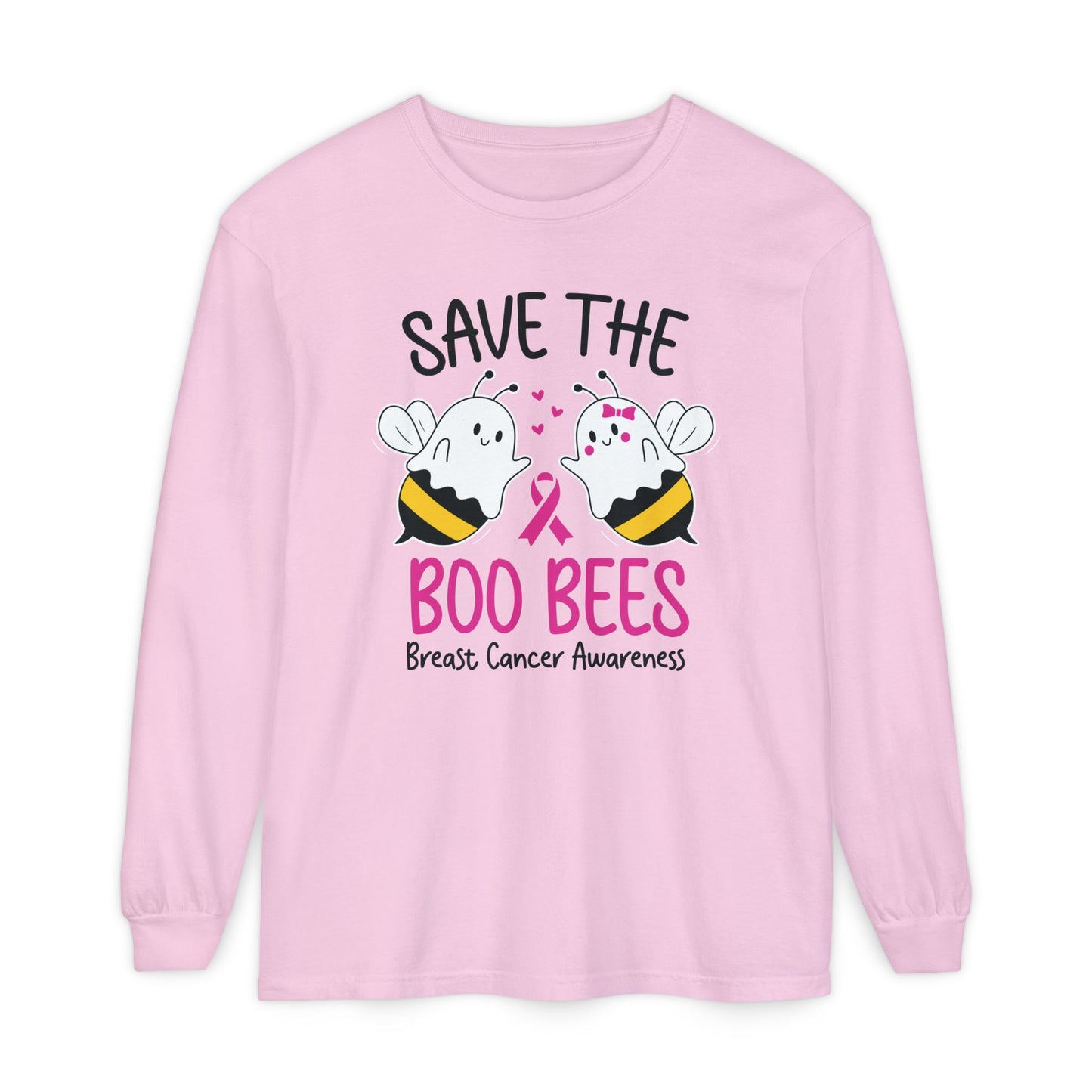 Breast Cancer Boo Bees Long Sleeve