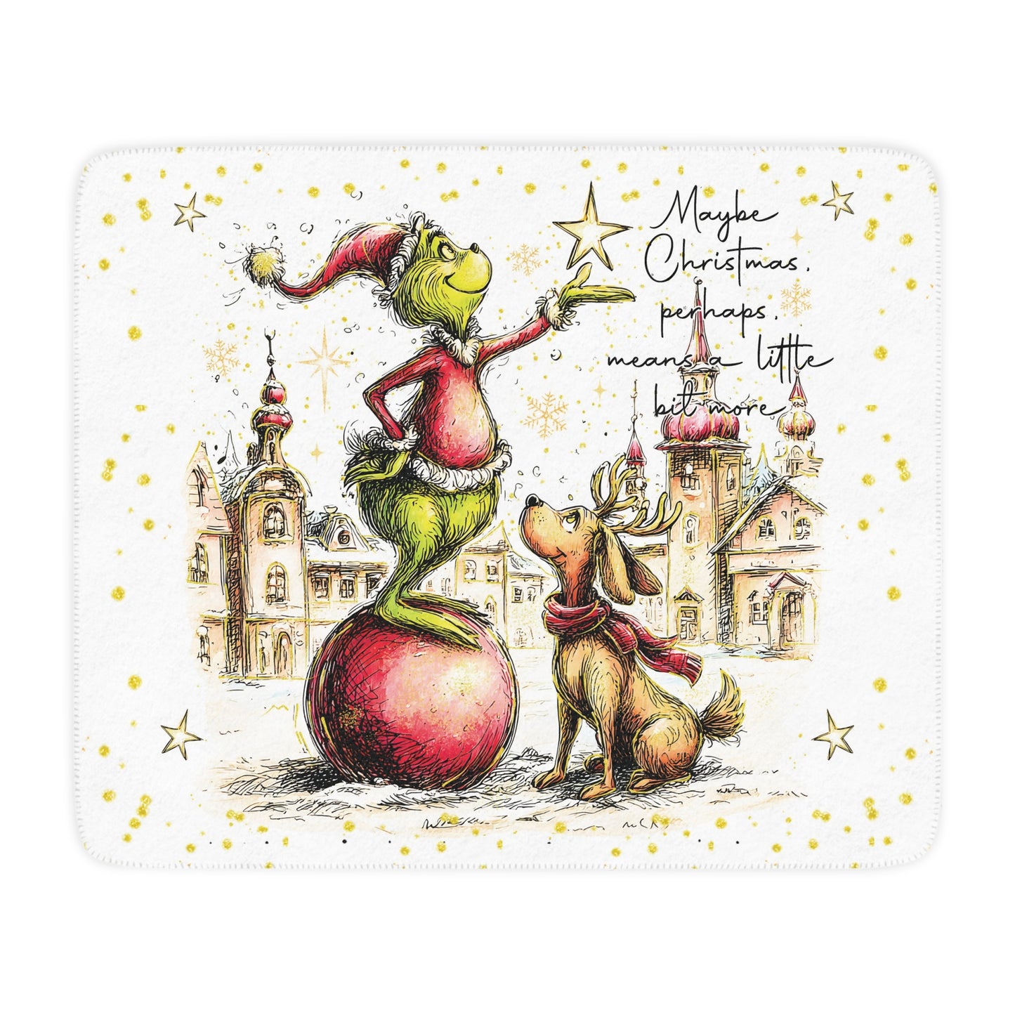 Maybe Christmas Sherpa Blanket