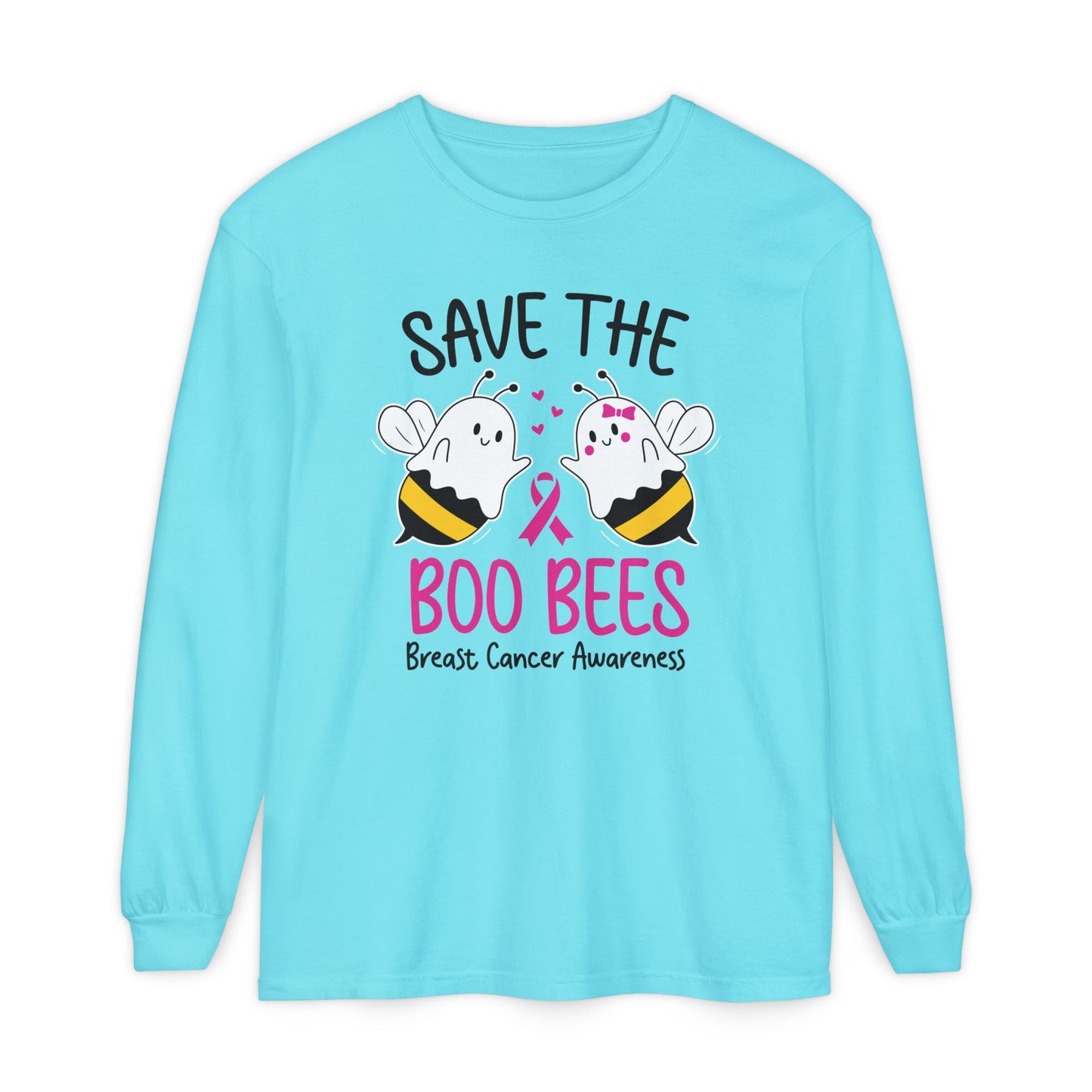 Breast Cancer Boo Bees Long Sleeve