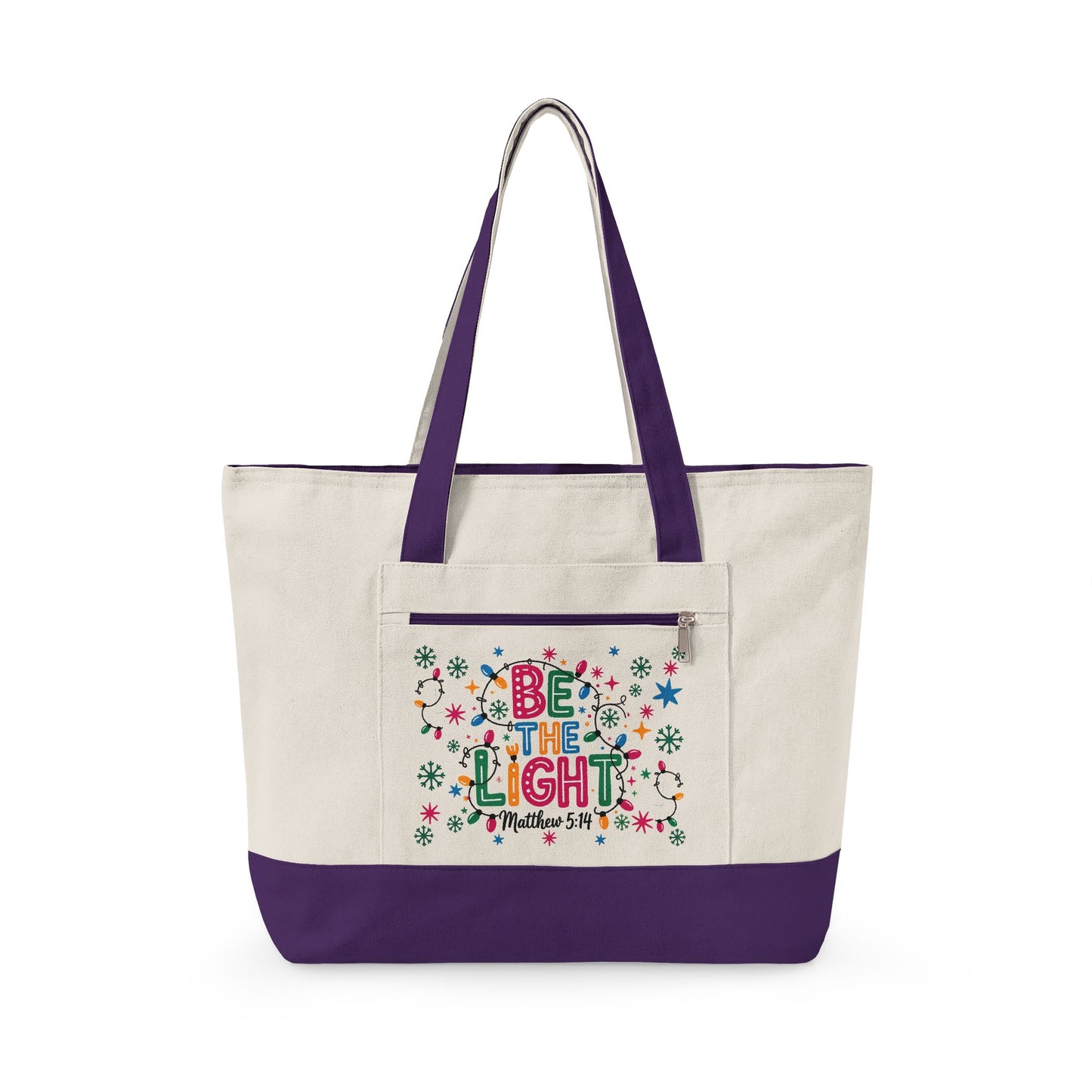 Be The Light Canvas Tote