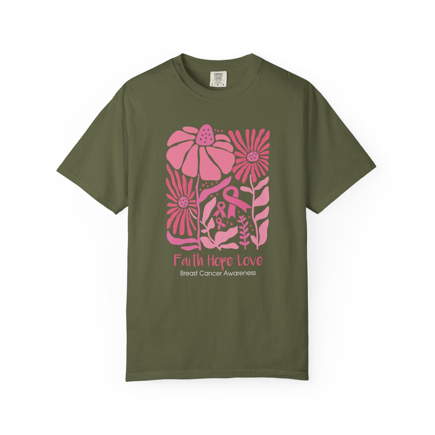 Breast Cancer Faith Hope Love T-shirt