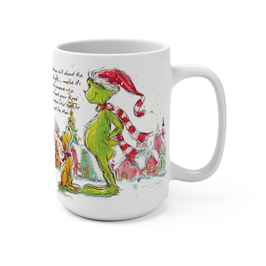Grinch Heart Mug