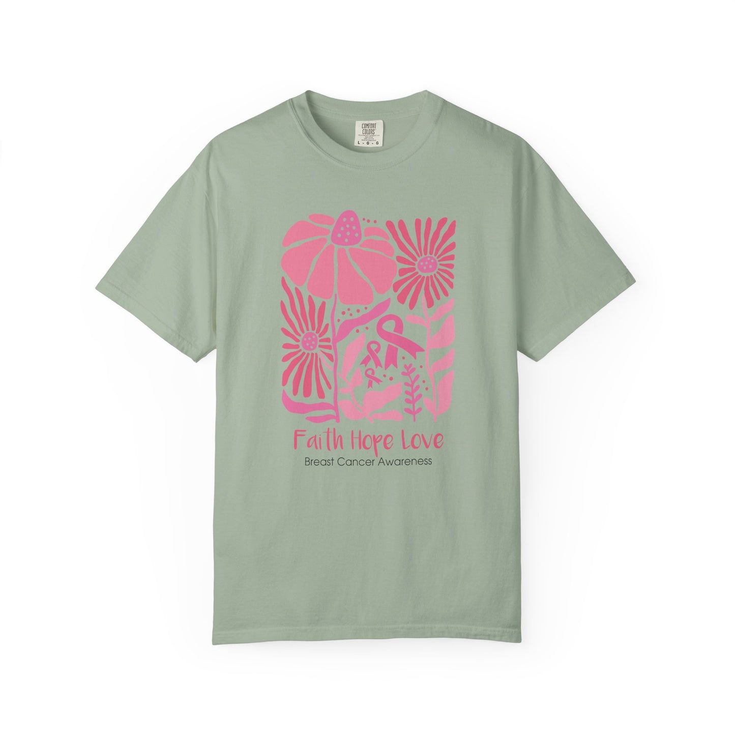Breast Cancer Faith Hope Love T-shirt