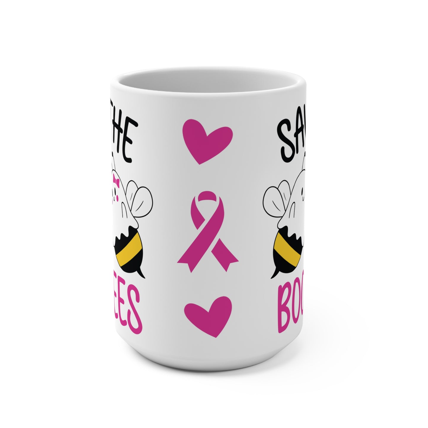 Breast Cancer Boo Bees Mug