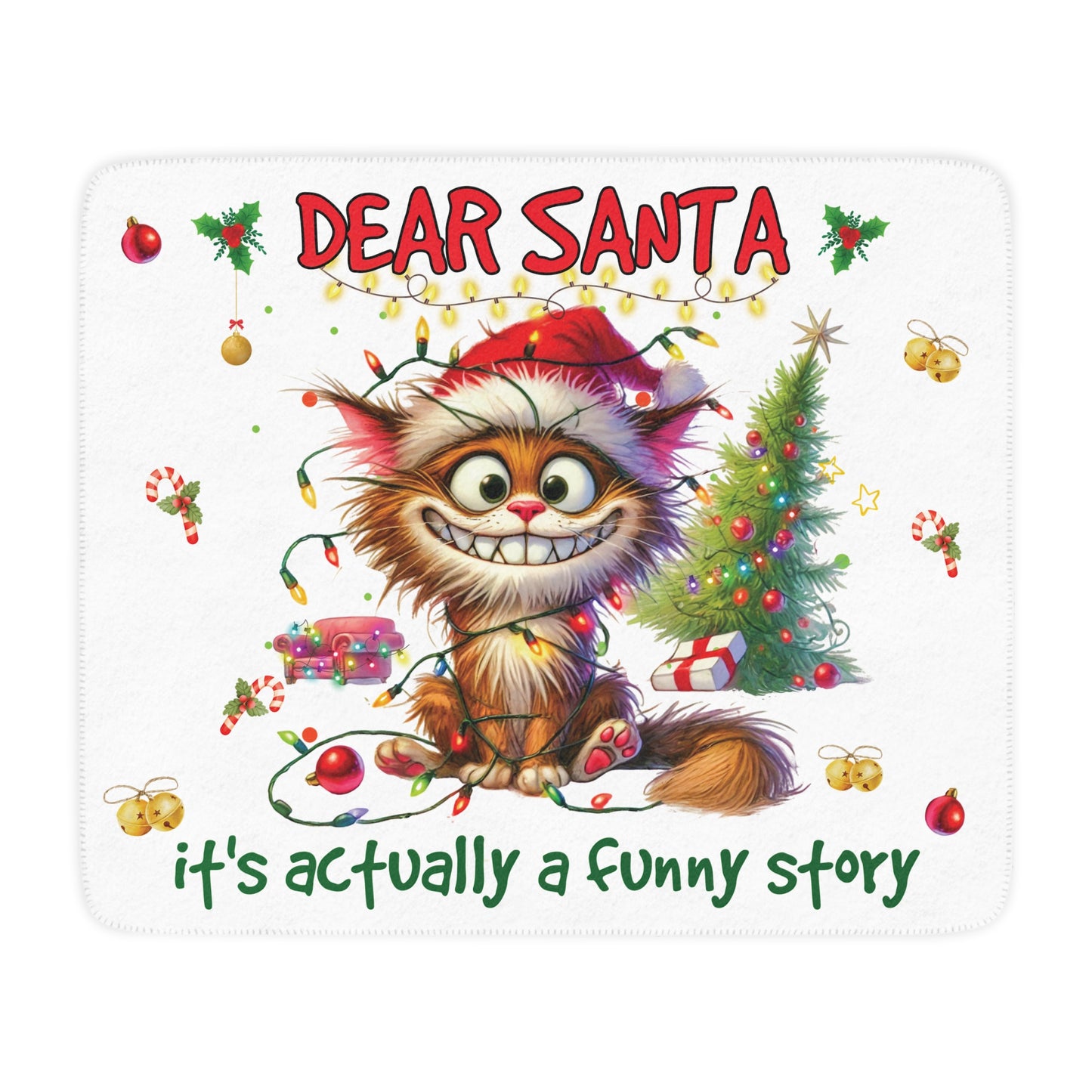 Funny Story Sherpa Kids Blanket