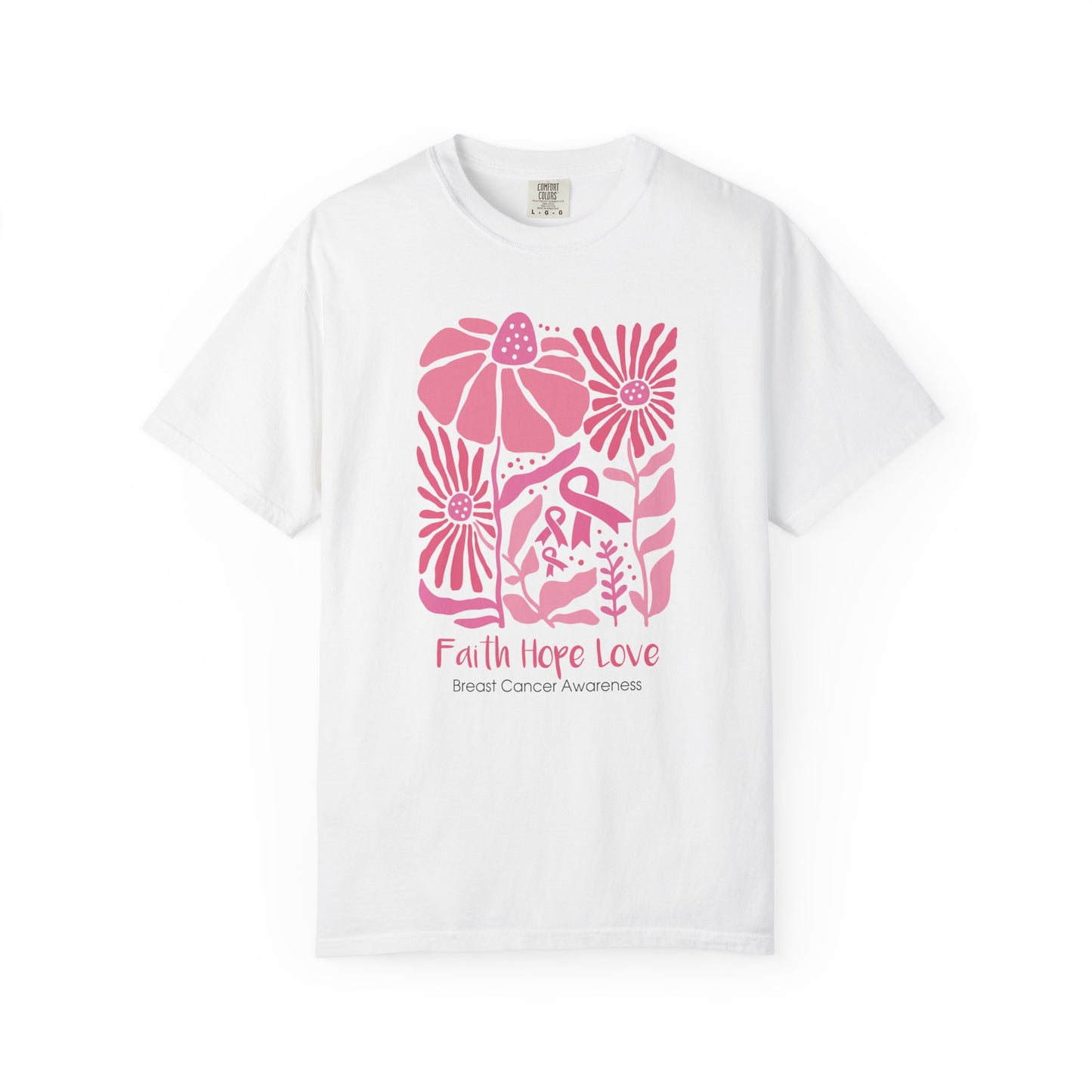 Breast Cancer Faith Hope Love T-shirt
