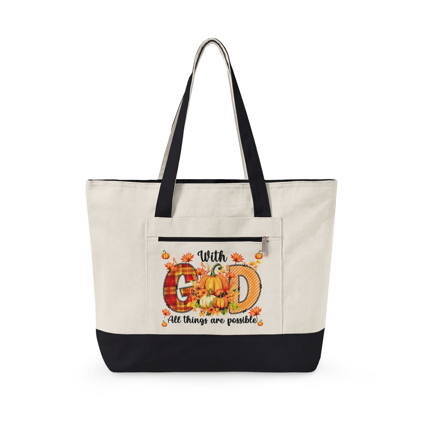 With God Canvas Tote