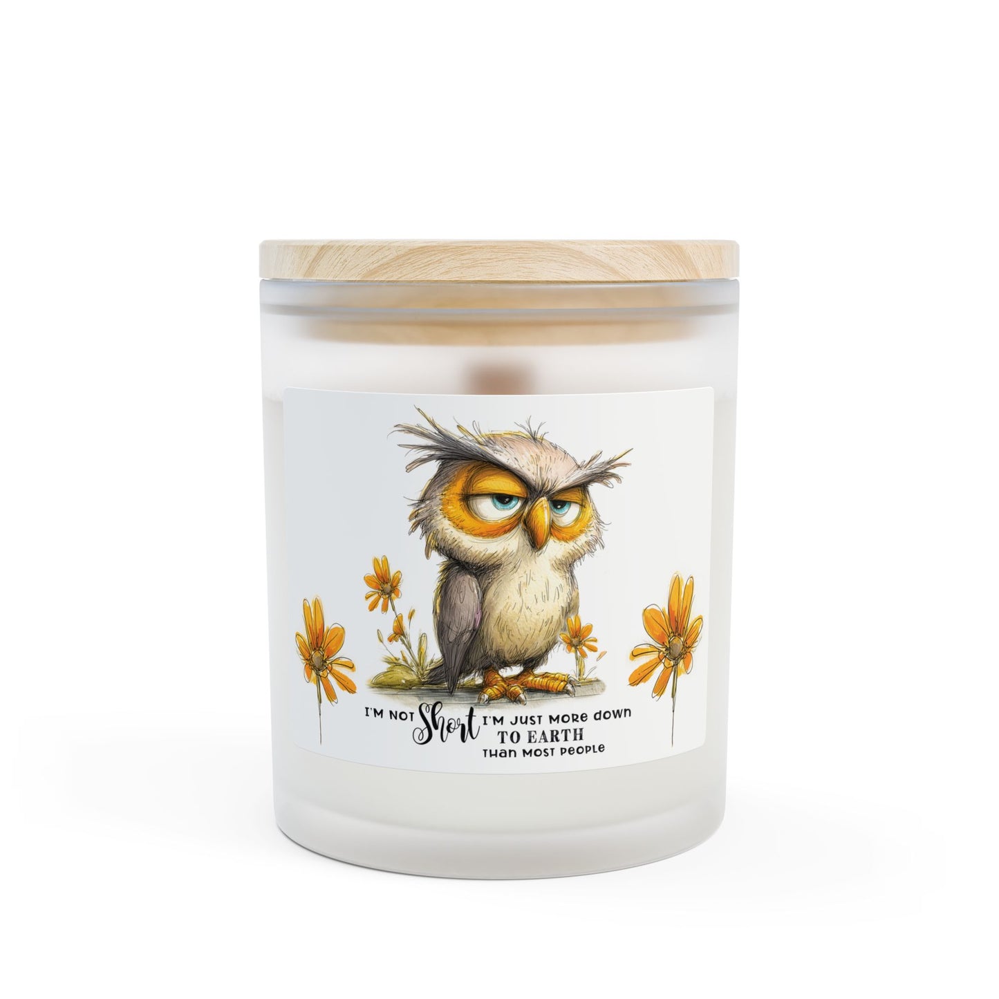 Short Owl Candle