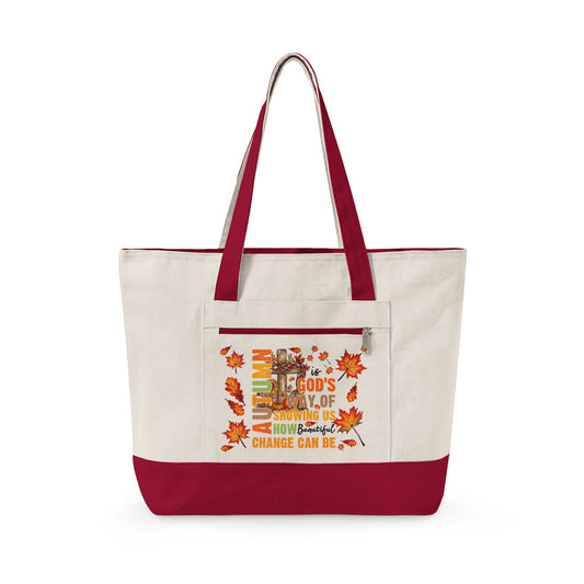 Change Is Beautiful Canvas Tote