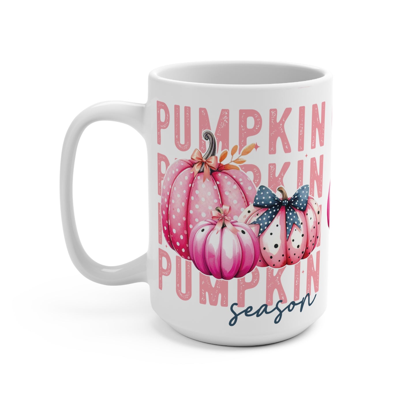 Breast Cancer Pink Pumpkin Mug