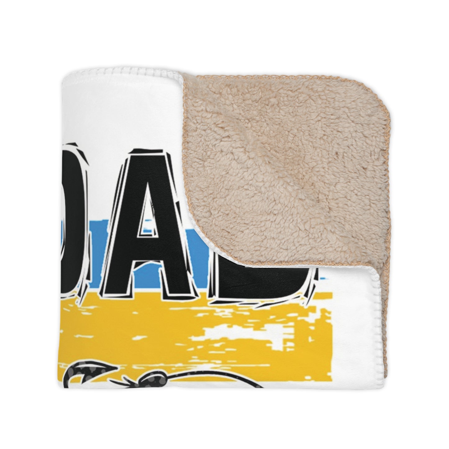 Fishing Dad Sherpa Blanket