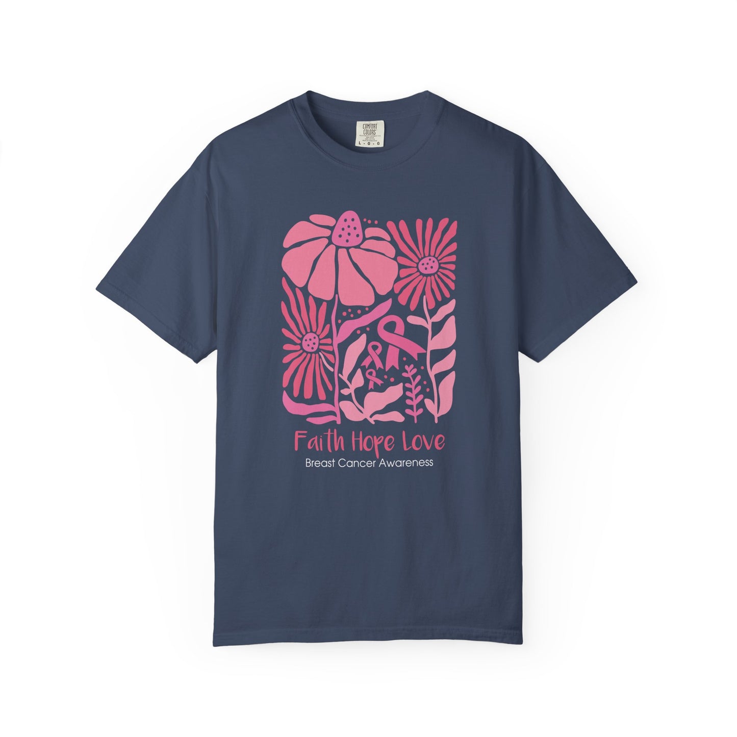 Breast Cancer Faith Hope Love T-shirt