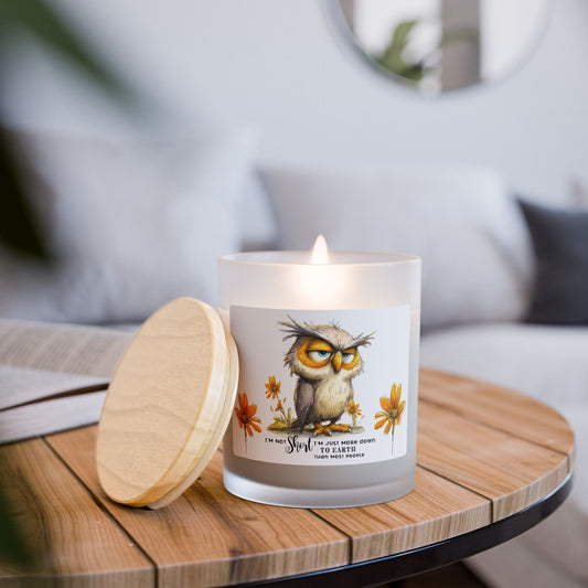 Short Owl Candle