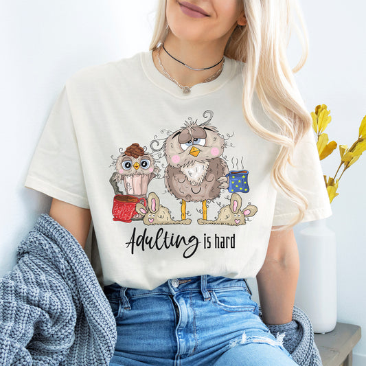 Adulting Owl T-shirt