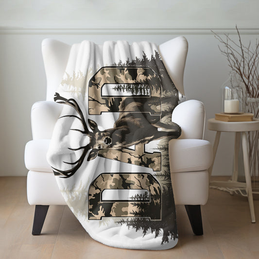 Camo Dad Sherpa Blanket