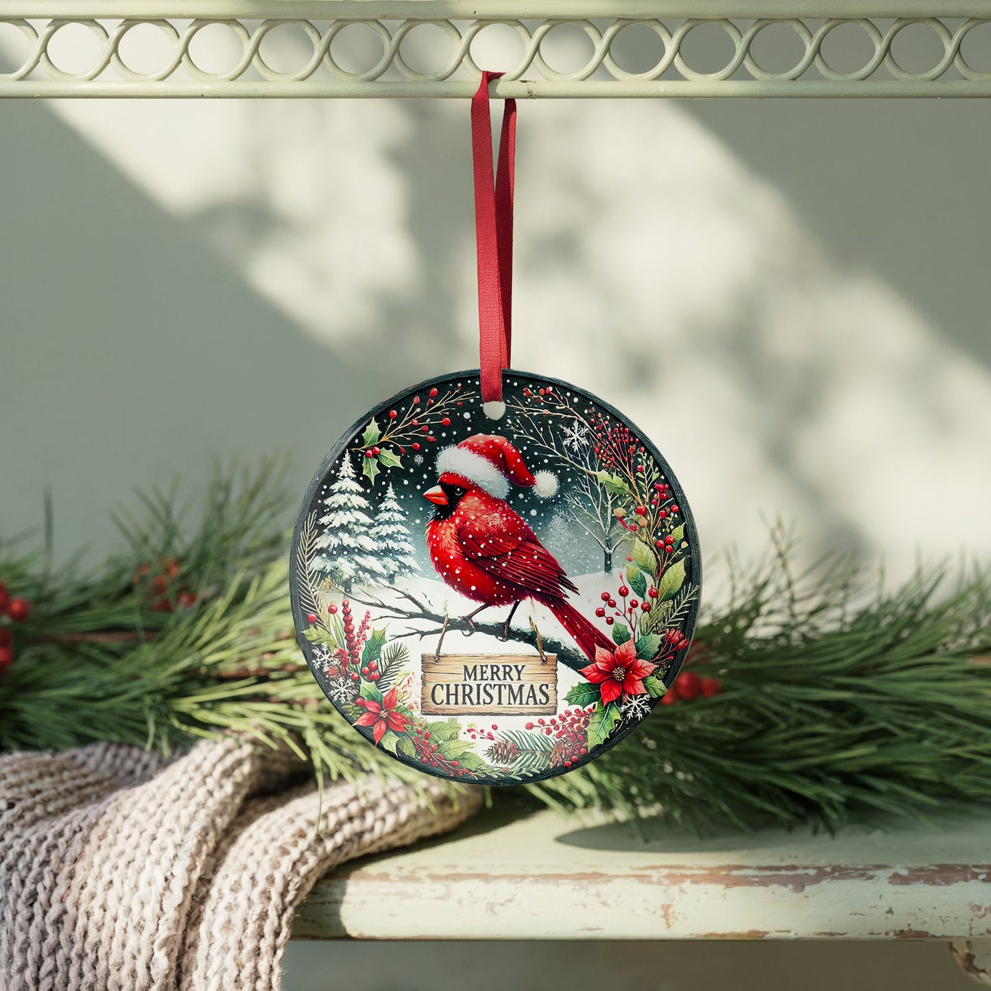 Cardinal Christmas Ornament