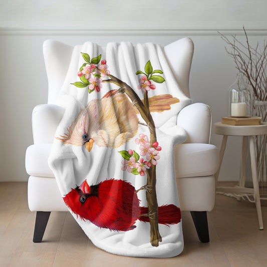 Cardinals Appear Sherpa Blanket