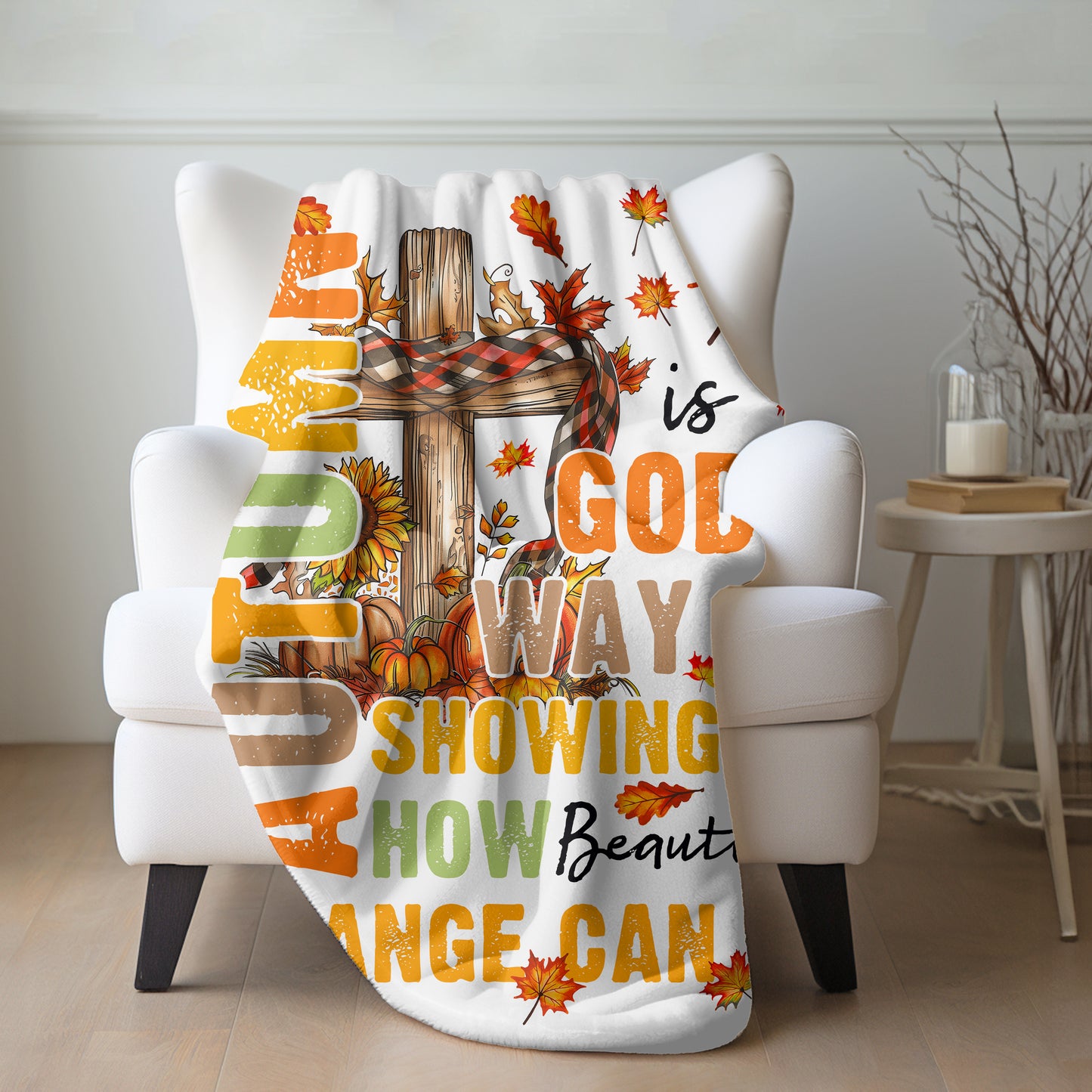 Change Is Beautiful Sherpa Blanket