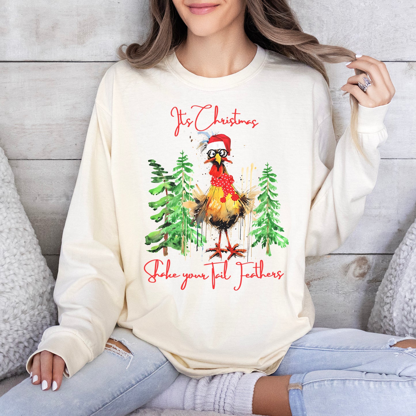 Christmas Chicken Long Sleeve