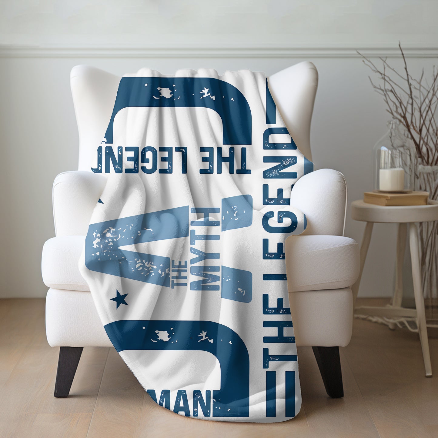 Dad The Legend Sherpa Blanket