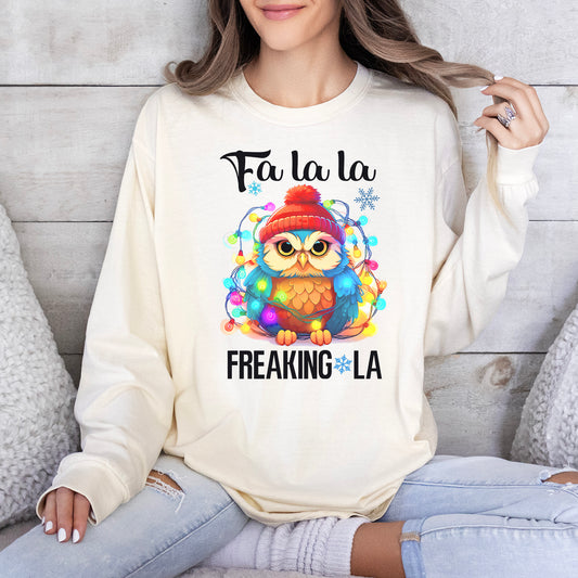 Fa La La Owl Long Sleeve