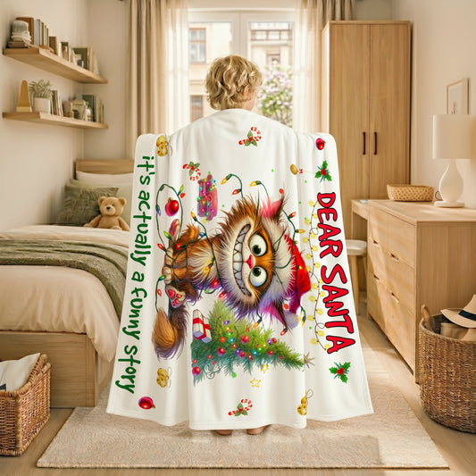 Funny Story Sherpa Kids Blanket