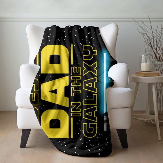 Galaxy Dad Sherpa Blanket