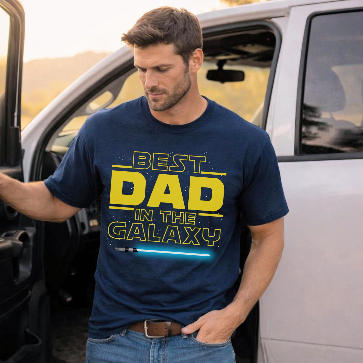 Galaxy Dad T-shirt