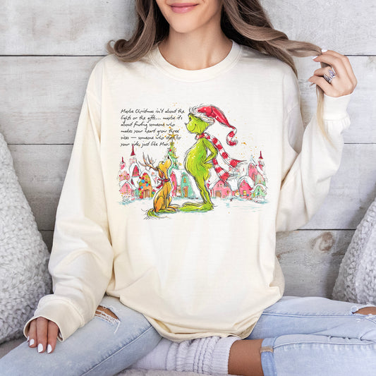 Grinch Heart Long Sleeve