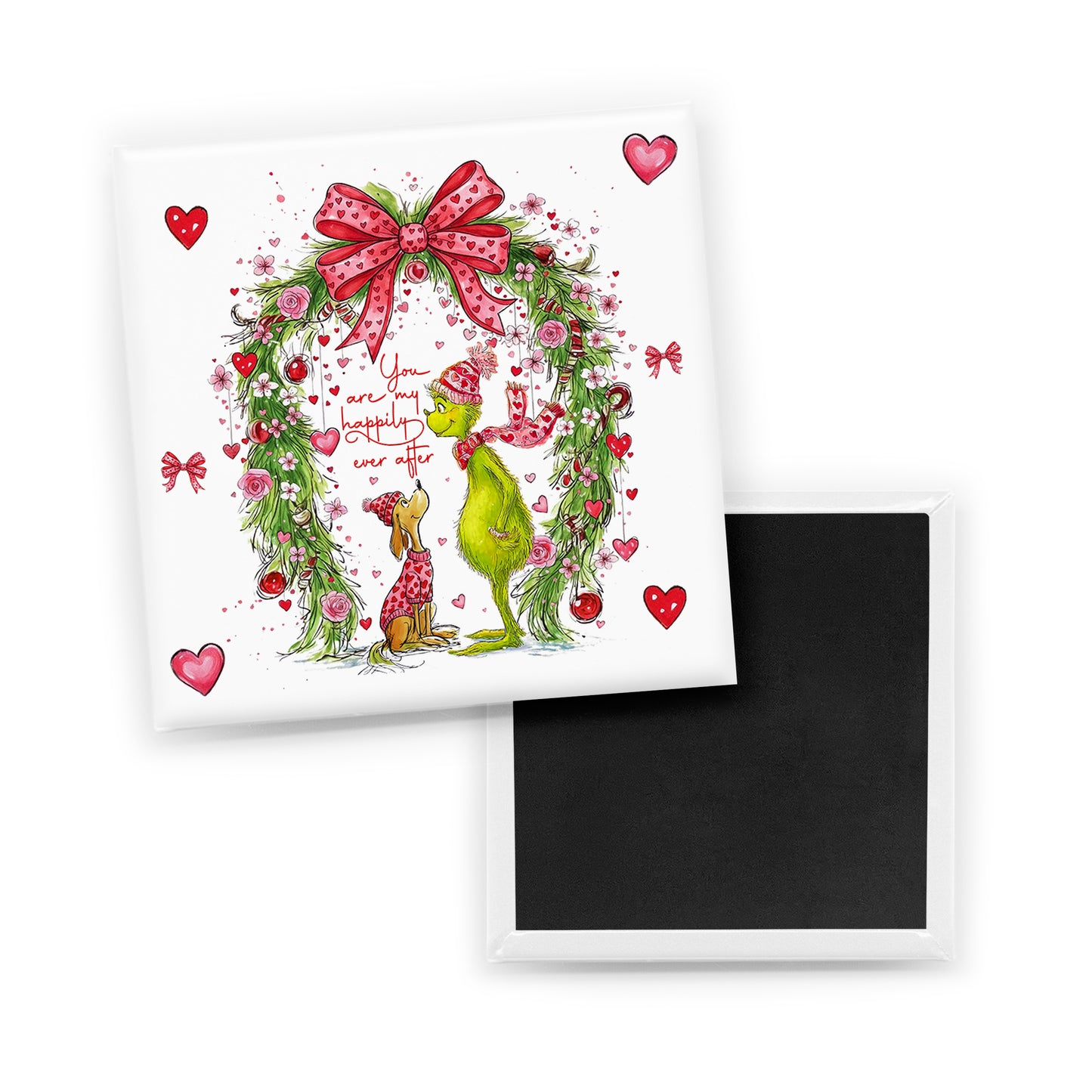 Grinchy Valentine Magnet
