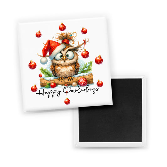 Happy Owlidays Magnet