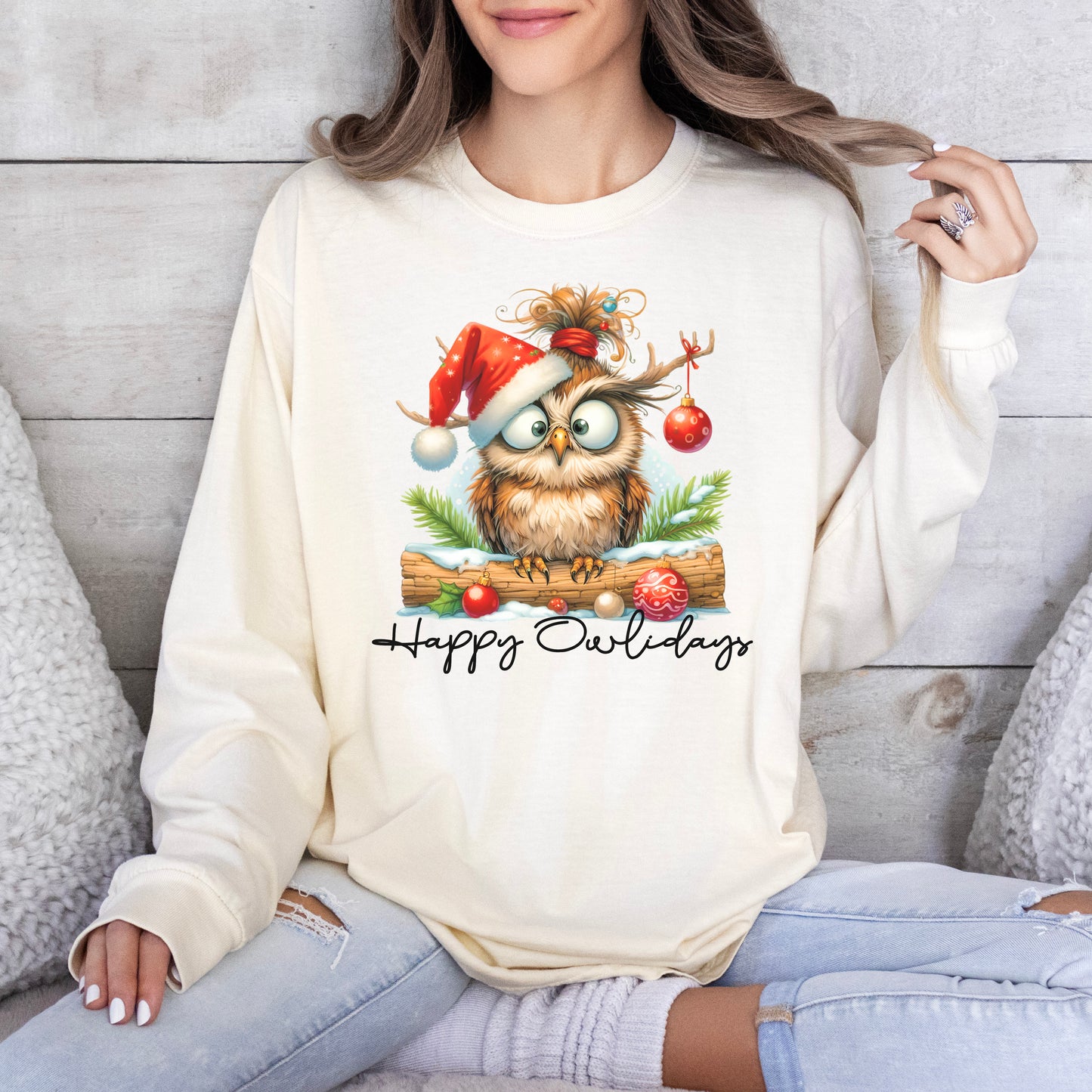 Happy Owlidays Long Sleeve