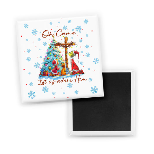 Let Us Adore Him Magnet