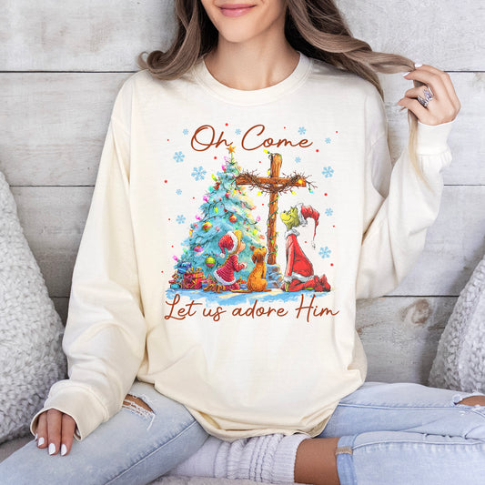 Let Us Adore Him Long Sleeve