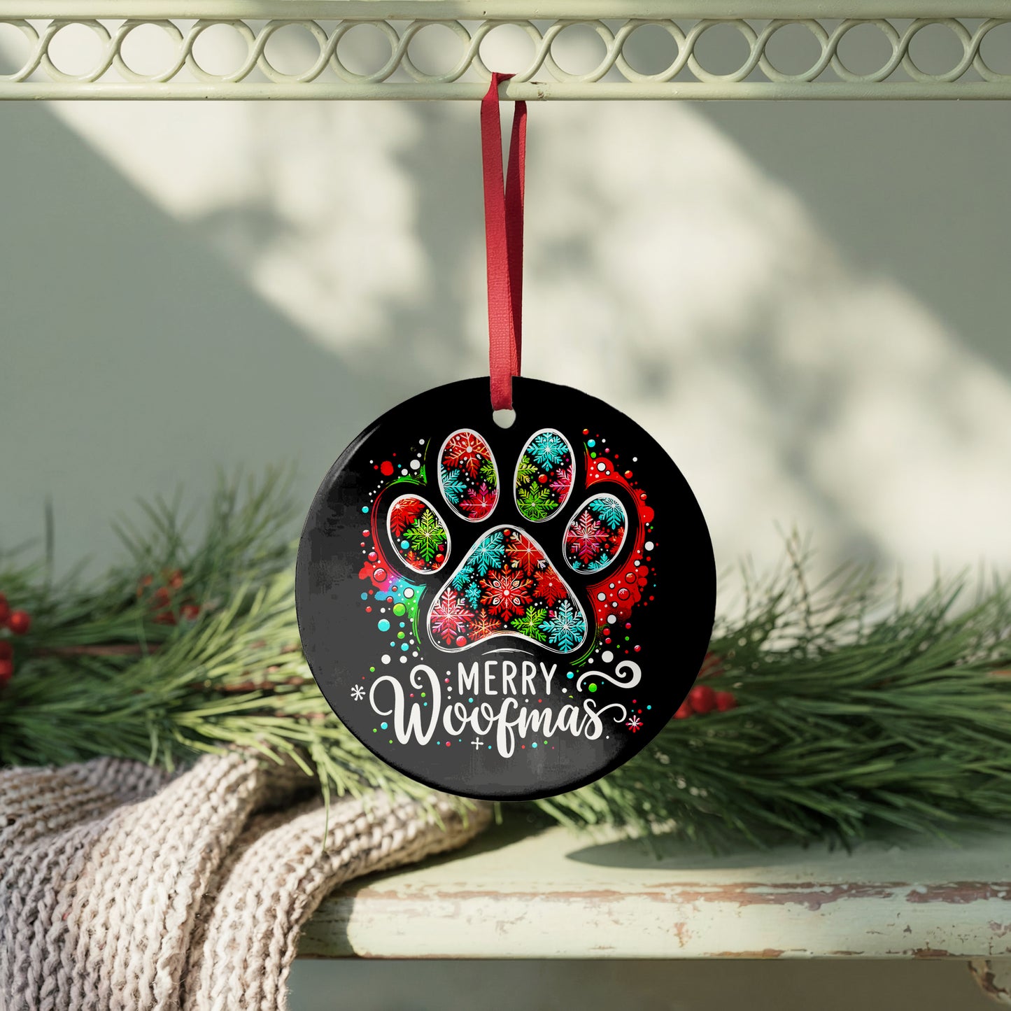 Merry Woofmas Ornament