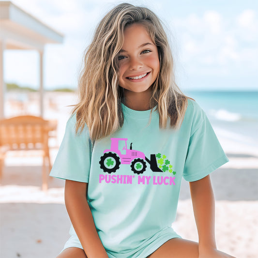 Pushing My Luck Kids Tee