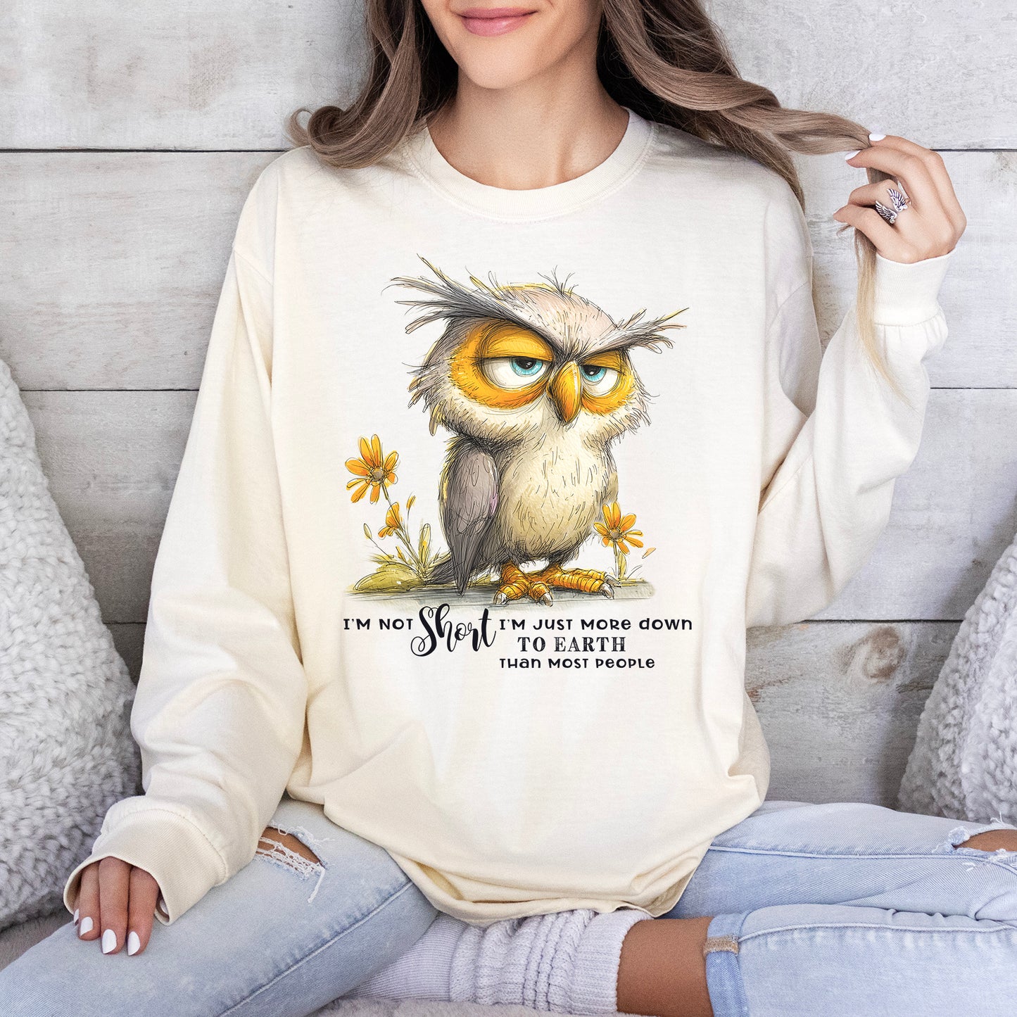 Short Owl Long Sleeve