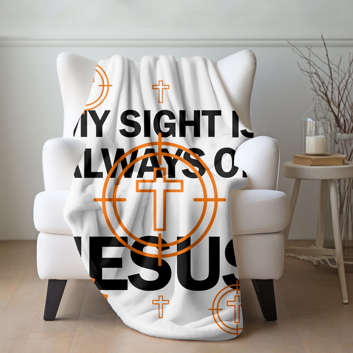 Sight On Jesus Sherpa Blanket