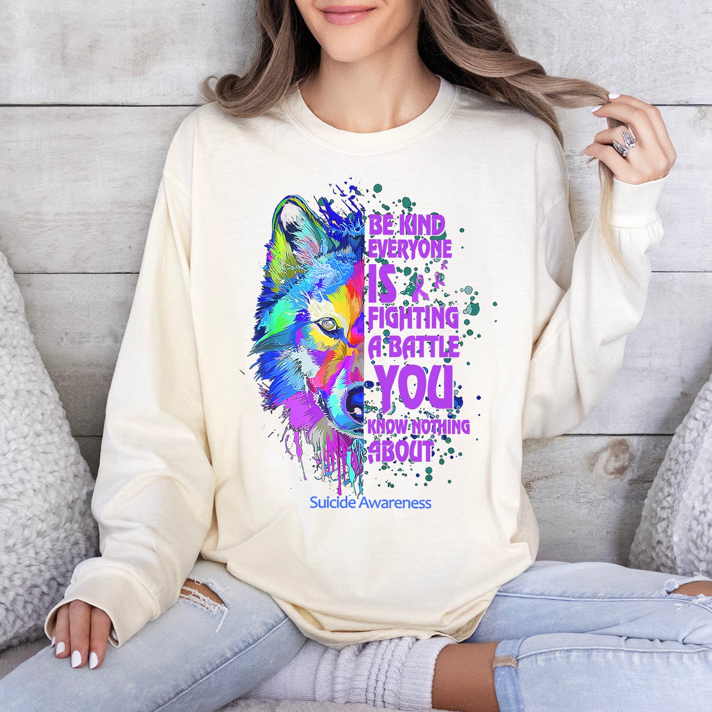 Suicide Prevention Be Kind Long Sleeve