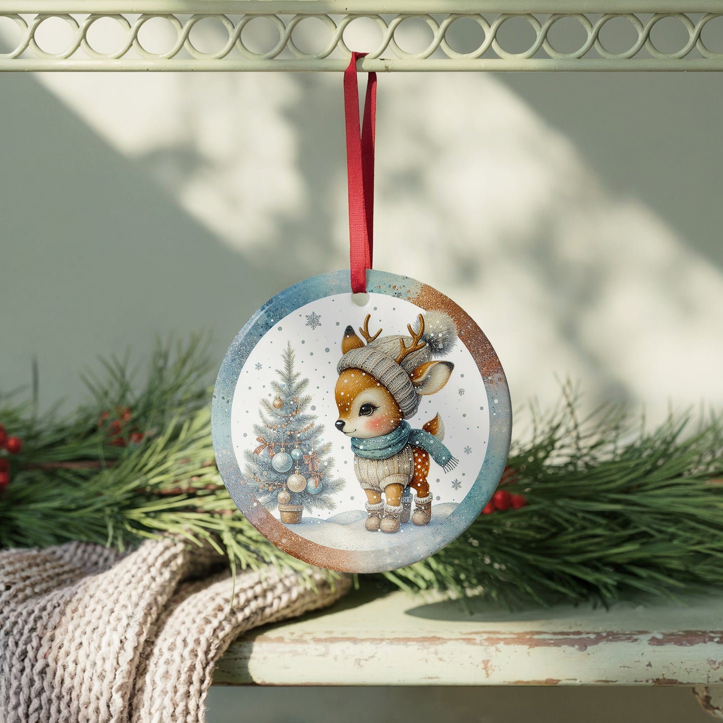 Vintage Deer Ornament