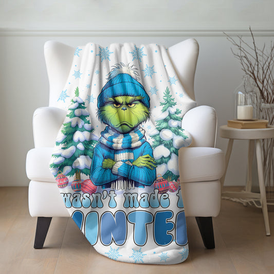 Wasn't Made For Winter Sherpa Blanket