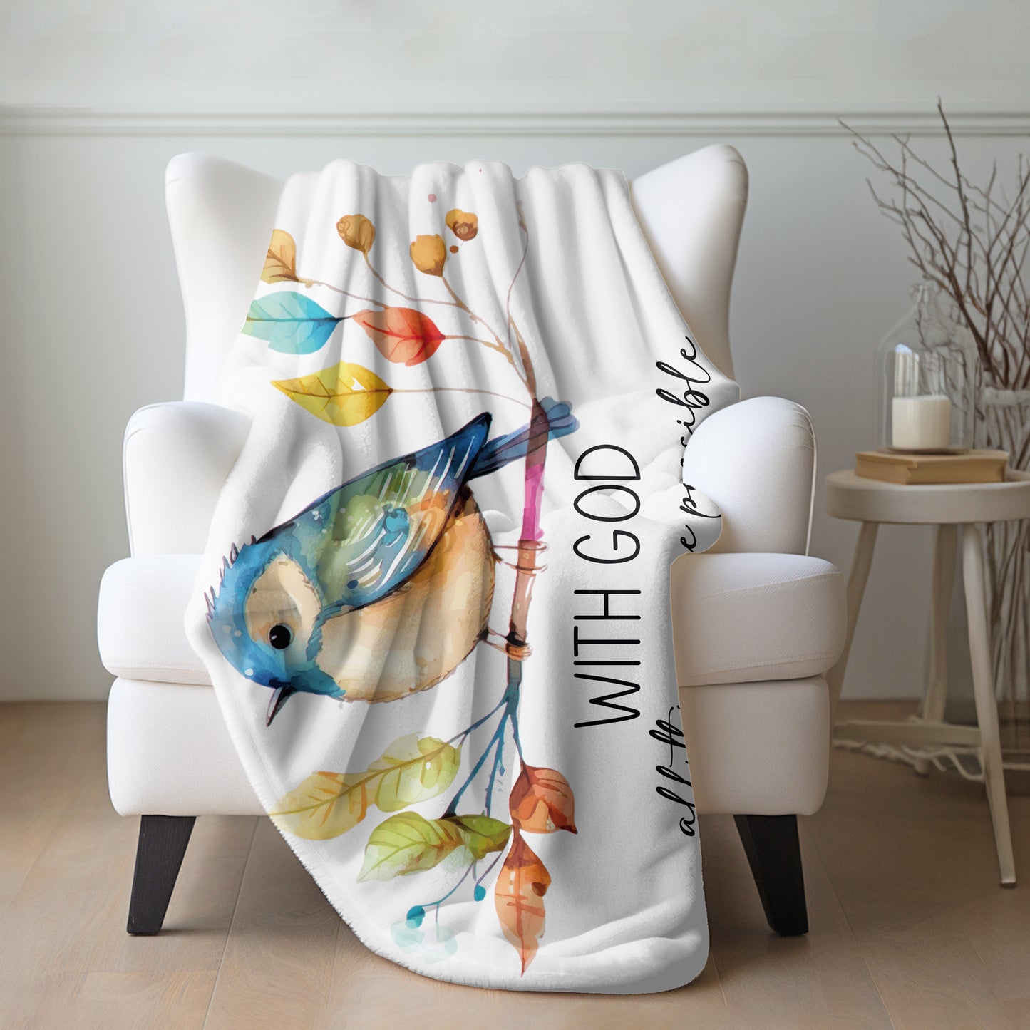 Wings Of Faith Sherpa Blanket
