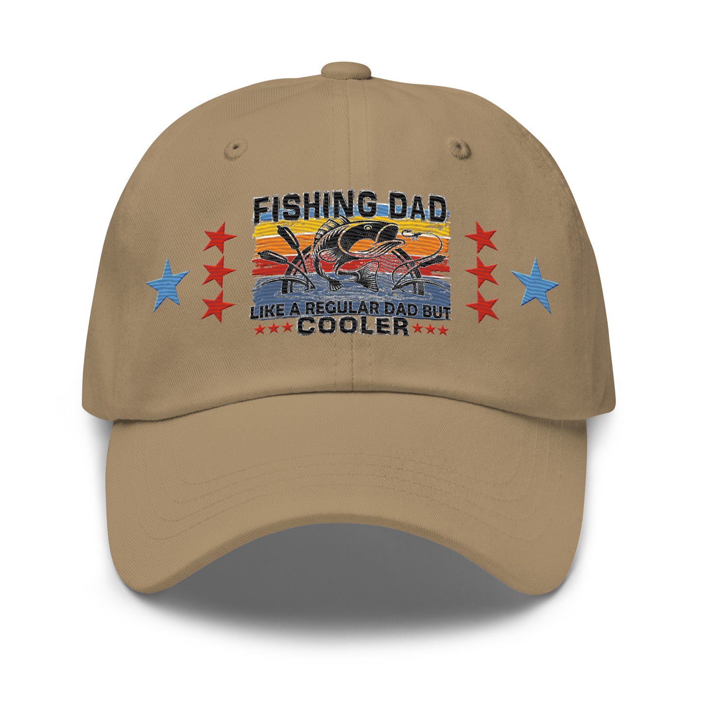 Fishing Dad Embroidered Cap