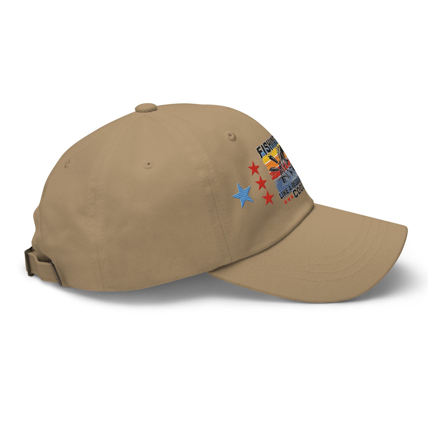Fishing Dad Embroidered Cap