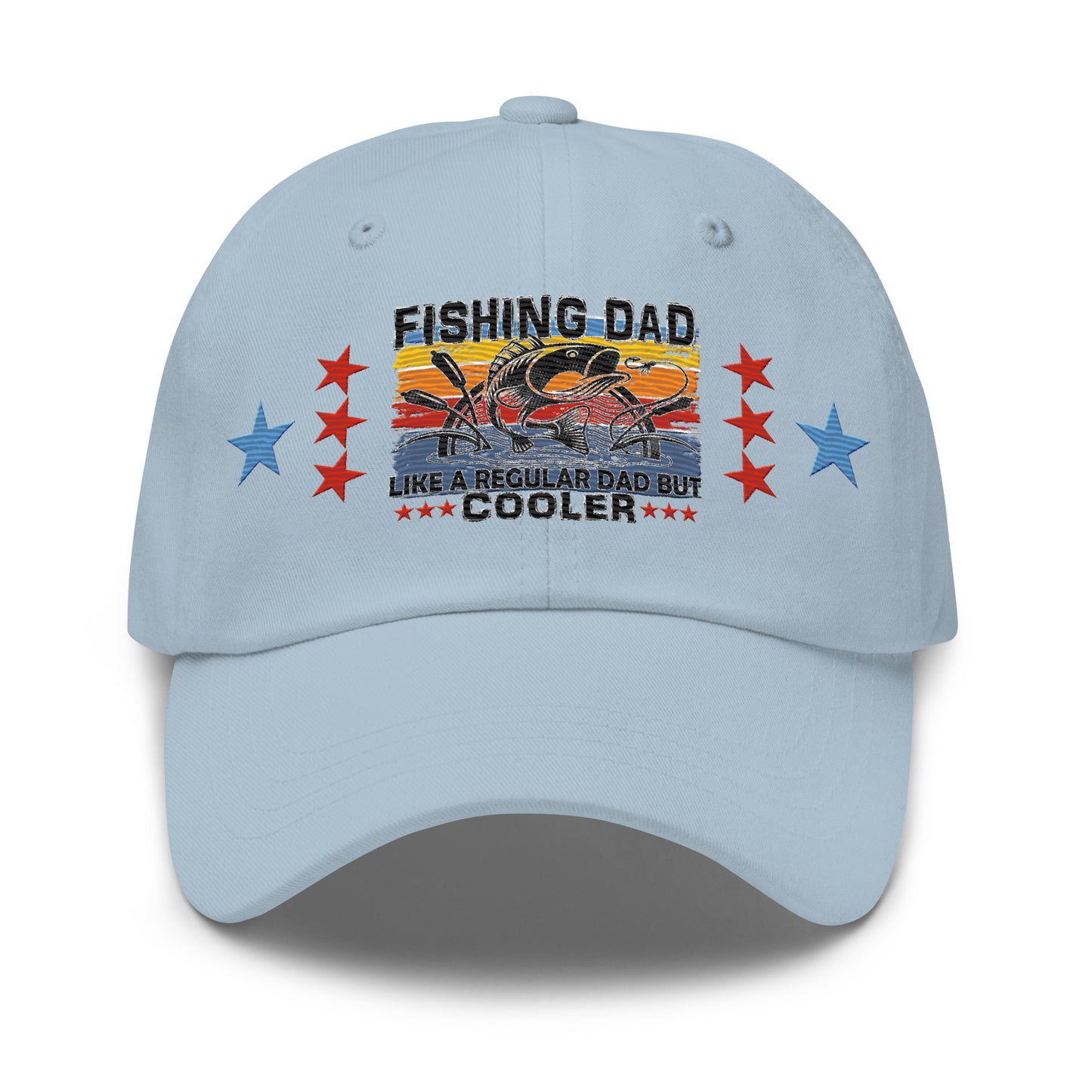 Fishing Dad Embroidered Cap