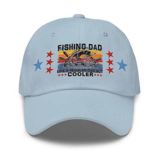 Fishing Dad Embroidered Cap