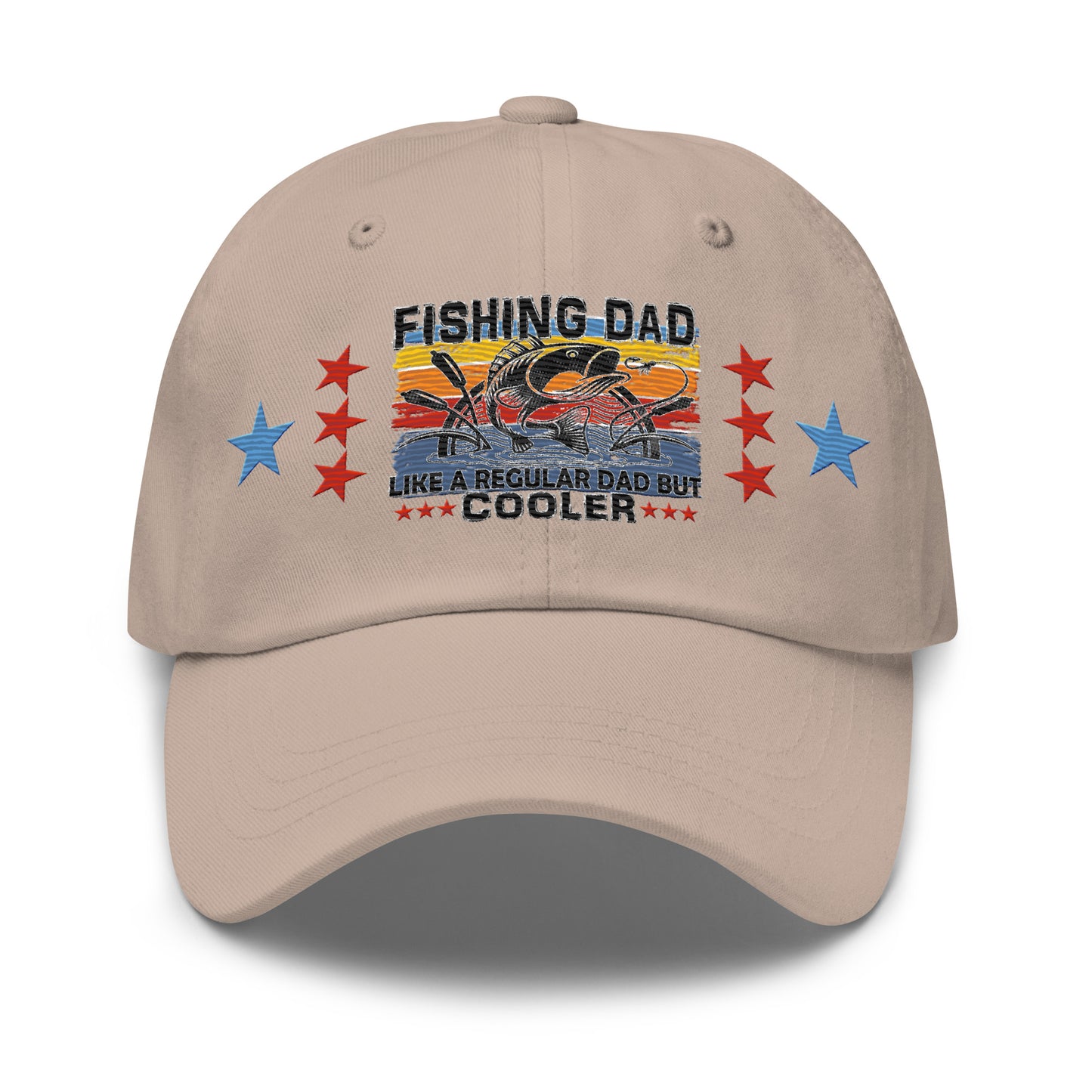 Fishing Dad Embroidered Cap