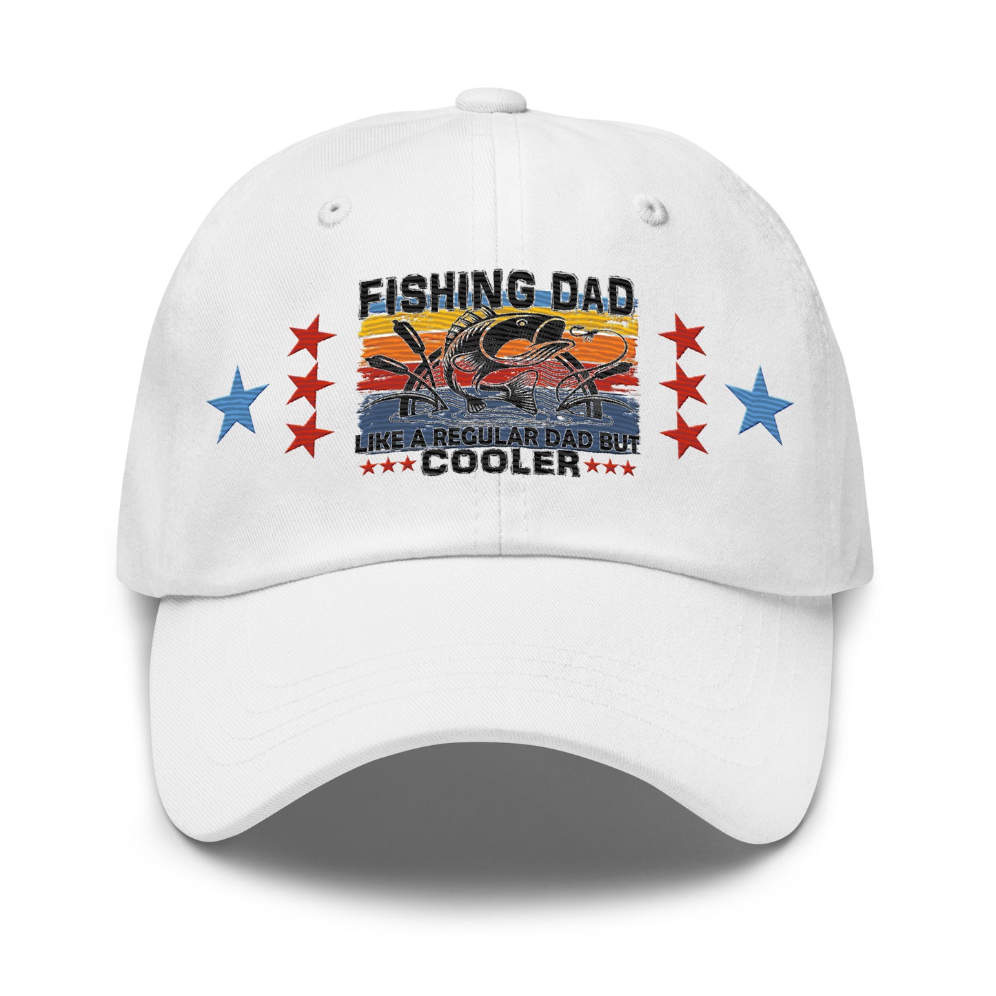 Fishing Dad Embroidered Cap