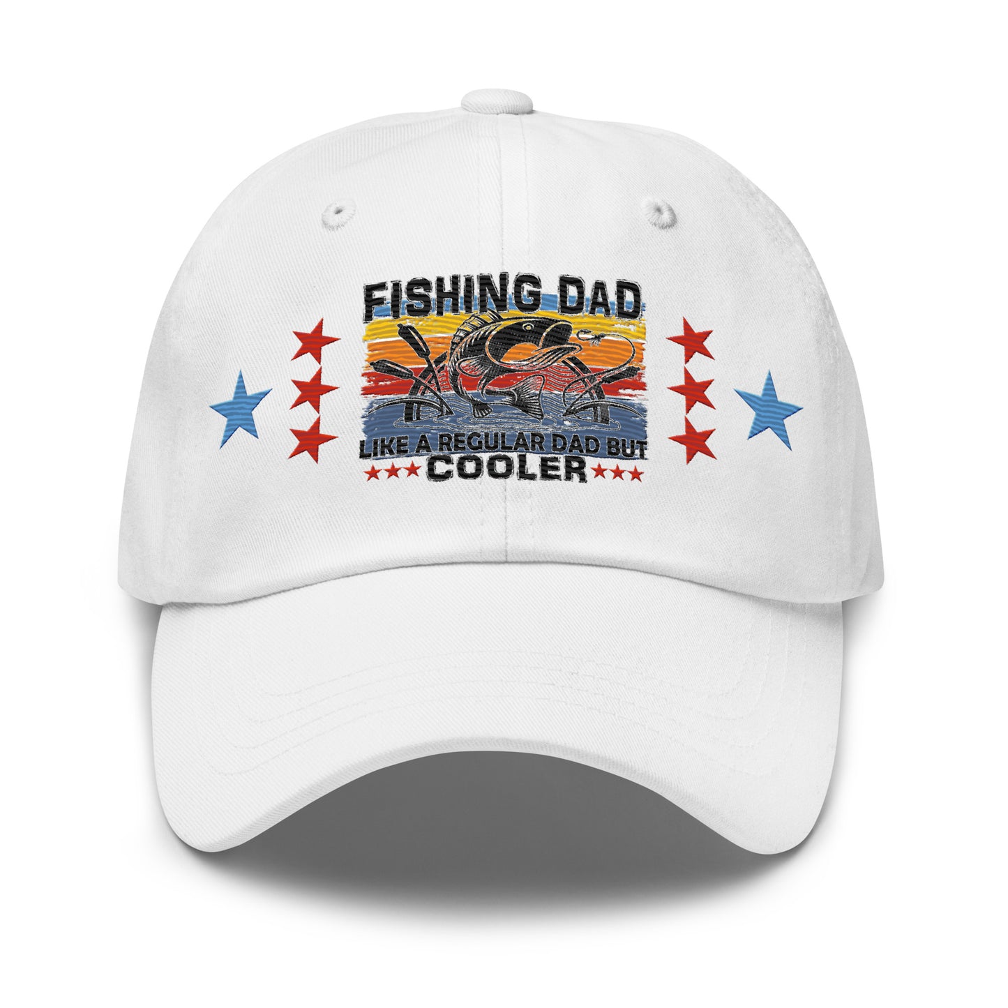 Fishing Dad Embroidered Cap